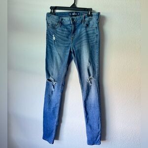 Hollister Mid-Rise Super Skinny Jeans Women’s 29x32 Distressed